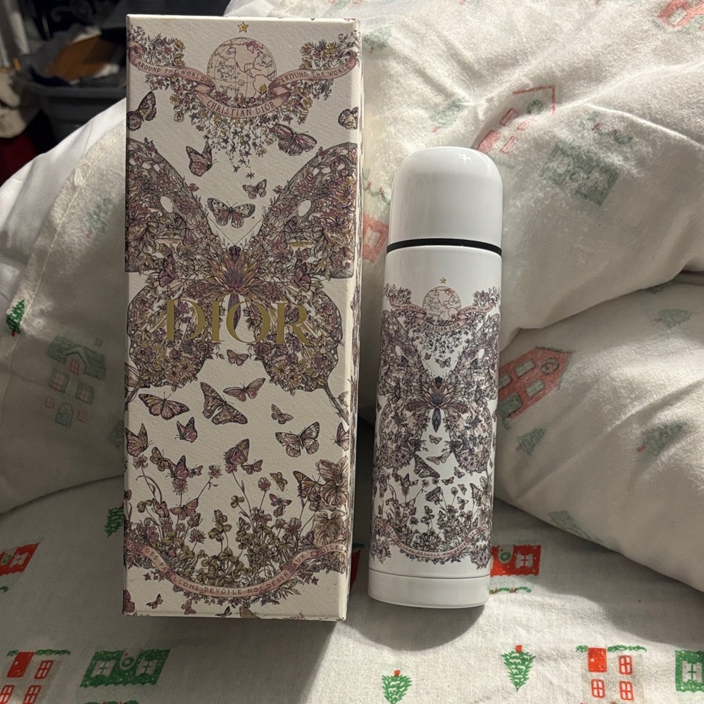 Dior White and Purple Butterfly Design Bottle and Box ( New Never Used)